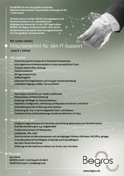 IT Support (m/w/d)